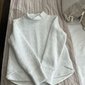 Calia white mock neck sweatshirt